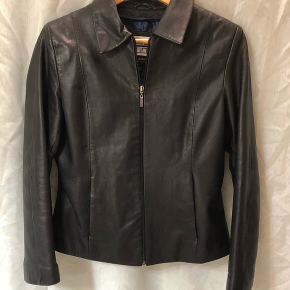 HP!! Black Leather Jacket slim fit - Picture 4 of 6